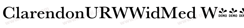 ClarendonURWWidMed W字体转换